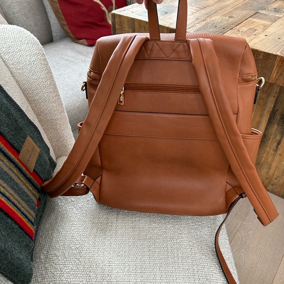 Brown Leather Backpack - Picture 5 of 16